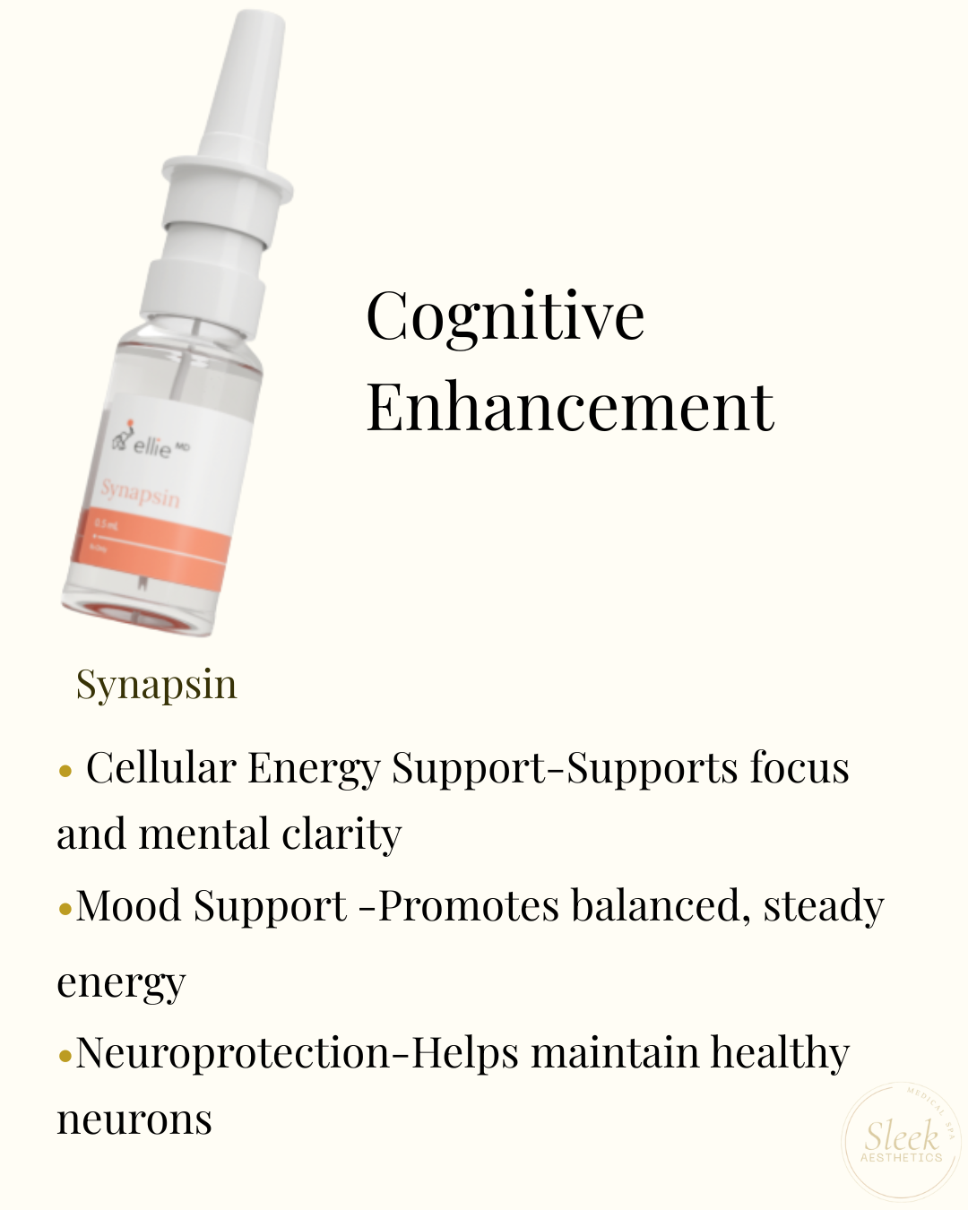 Synapsin nasal spray for cognitive enhancement, neuroprotection, and brain health